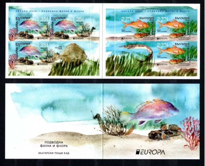 Bulgaria 2024 - Europa CEPT - Fauna si flora - peste, carnete