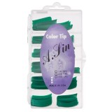 Cumpara ieftin Tipsuri colorate, cutie 110 buc., nr. 0-10 &ndash; verde