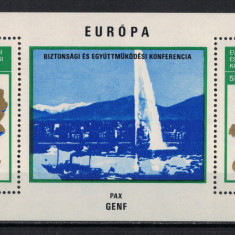UNGARIA 1974 - Conferinta C.S.C.E. Geneva /colita MNH