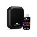 Cumpara ieftin Pachet Promo: 10Q Aroma Eco Plus Negru + Rezerva Parfum Ambiental Profesional 100 g Fresh Wave