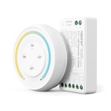 Controler LED MiBoxer FUT035SA+, 2.4GHz, monocolor dual White, control vocal, telecomanda inclusa, alb