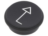 Tastă Neagră Rotundă &Oslash;21mm