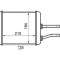 Radiator Incalzire Alfa Romeo 147, 09.1997-03.2010, 156, 09.1997-05.2006, GT, 11.2003-09.2010, GTV, 06.1995-10.2005, SPIDER, 06.1995-10.2005, diesel,