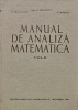 Manual Analiza Matematica Vol. 2, N. Dinculeanu, 1964, 344 pagini, Coperta Cartonata, Matematica, Carte in Romana