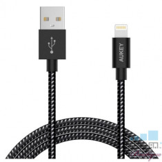 Cablu de date / incarcare Aukey CB-D16, pentru Apple, lungime 1,2 m, negru foto