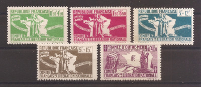 Franta 1943-Ajutor pt. Refugiați-Comisia Franceza pentru Eliberare Nationala,MNH foto