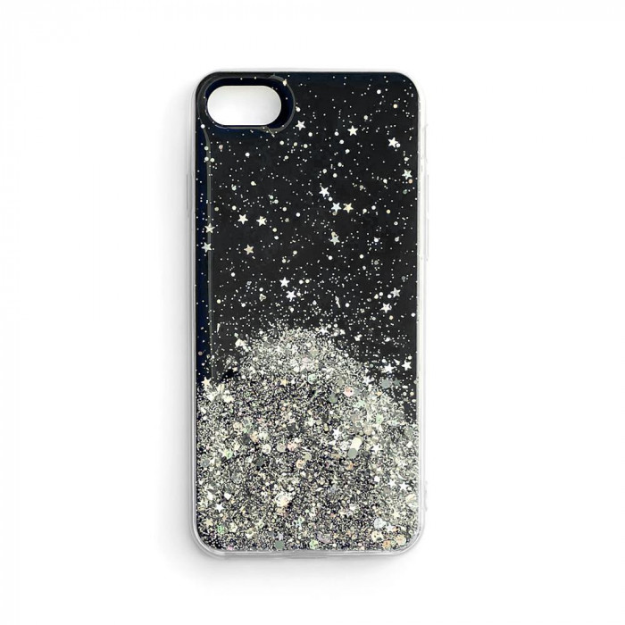 Husa Wozinsky Star Glitter Shining Pentru Xiaomi Redmi K40 Pro+ / K40 Pro / K40 / Poco F3 Negru 9111201932548