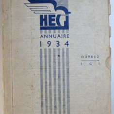 ANNUAIRE DE ASSOCIATION DES ANCIENS ELEVES DE L ' ECOLE DES HAUTES ETUDES COMMERCIALES , 1934