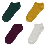 șosete Femei, Model Scurt, Set 4 Perechi, Multicolor