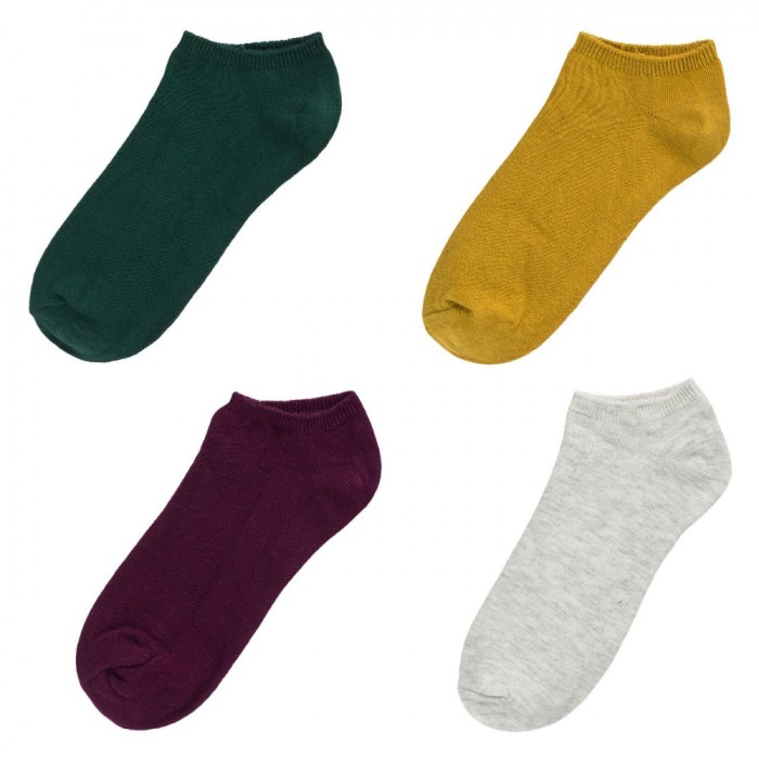 șosete Femei, Model Scurt, Set 4 Perechi, Multicolor