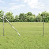 Gard Euro cu 7 țăruși 1x10 m Oțel galvanizat