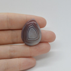 Cabochon agat botswana portocaliu 30x22x6mm c115