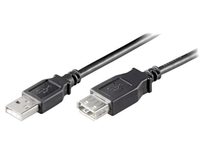 Cablu USB 2.0 A-A 3m negru foto
