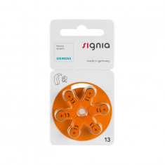 Siemens Signia 13MF Hg 0% Baterii pentru aparate auditive 1.45V-Conținutul pachetului 1x Blister