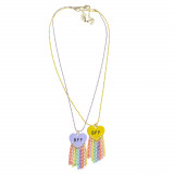 Set 2 coliere multicolore BFF