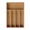 Cutie tacamuri din bambus pentru sertar, 5 compartimente, 35,5x26,5 cm Kinghoff