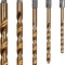 Set 5 burghie placate cu titan pentru gaurirea metalelor YATO