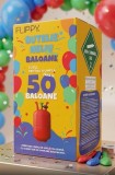Butelie Heliu de Unica Folosinta, Butelie pentru 50 Baloane Latex, Ideala pentru Petreceri si Evenimente, 13l, 24x24x42, Rosu
