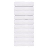 Gossi prosoape de dus, frogn, 10 buc., alb, 70x140 cm, 360 g/m2
