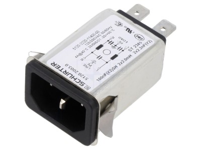 Conector AC 4A 250VAC IEC 60320 foto