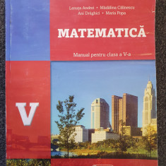 MATEMATICA MANUAL CLASA A V-A - Andrei, Calinescu