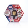 Figurina Wow! Pods Marvel Iron Man Armura Neagra Aurie cu Lumini UV si Senzor IR. Jucarie Actiune pentru Copii, Baieti si Fete