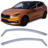 Deflector de vant, deflector de ploaie, protectie &icirc;mpotriva vantului, negru fum pentru Skoda Fabia din 21 Performance AutoTuning