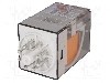 Releu electromagnetic, 230V AC, 10A, DPDT, serie 60.12, FINDER - 60.12.8.230.0040 foto