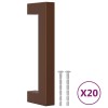 Manere de dulap, 20 buc., bronz, 96 mm, otel inoxidabil