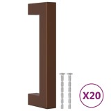Manere de dulap, 20 buc., bronz, 96 mm, otel inoxidabil
