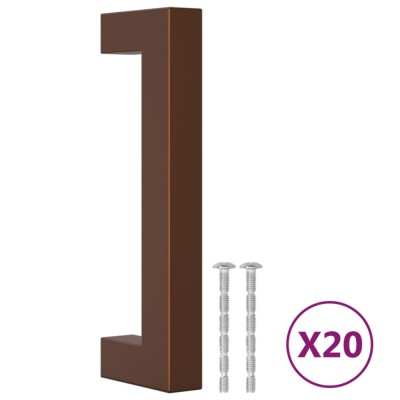 Manere de dulap, 20 buc., bronz, 96 mm, otel inoxidabil foto