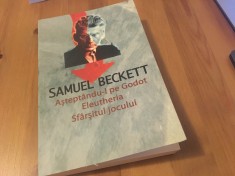SAMUEL BECKETT,ASTEPTANDU-L PE GODOT-TRAD.GELLU NAUM/ELEUTHERIA/SFARSITULJOCULUI foto