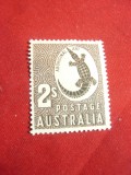 Timbru 2 sh. 1948 Australia - Dominion englez- Crocodil ,sarniera