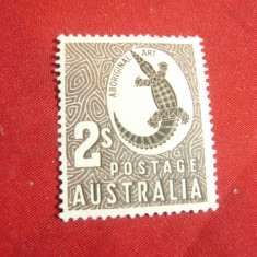 Timbru 2 sh. 1948 Australia - Dominion englez- Crocodil ,sarniera