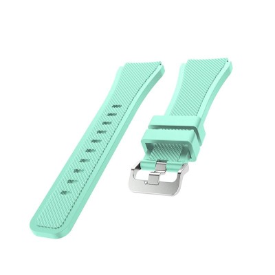 Curea silicon compatibila Garmin Vivoactive 4, telescoape Quick Release, 22mm, Verde foto