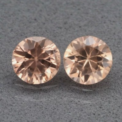 Pereche zircon șampanie 1.19 ct foto