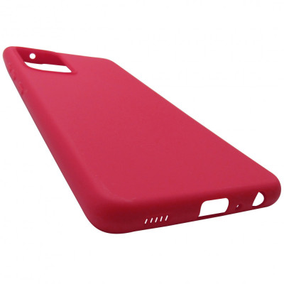 Husa silicon TPU slim Atlas Mat rosie pentru Samsung Galaxy A72 / A72 5G foto