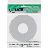 Cablu de retea RJ45 flat FTP Cat.6A 20m Alb, InLine IL75720W