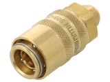 Conector Rapid cu Supapă Alamă 15bar FPM