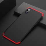 Husa Full Cover 360 GKK Apple iPhone X/10, Plastic, Bumper, Negru-Rosu