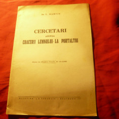 Studiu Viticultura 1945 -T.Martin- Cercetari coacere lemn portaltoi ,19pag