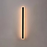 Aplica LED de Exterior Mack, Lungime 90cm, 13W, IP65, Metal, Liniar, Negru ModernLight Concept