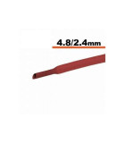 Tub termocontractibil rosu 4.8mm/ 2.4mm 0.5m, Oem