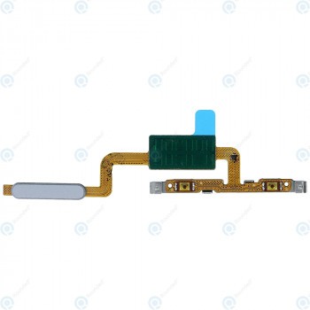Samsung Galaxy Tab S5e (SM-T720 SM-T725) Cablu flex de alimentare + Cablu flex de volum argintiu GH96-12518B foto