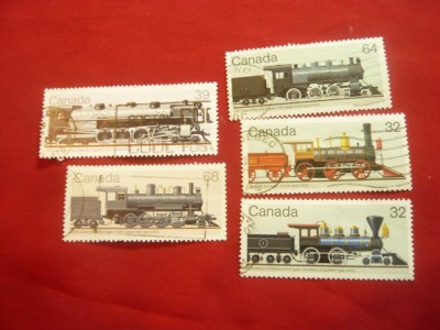 2 Serii mici Canada 1984-85- Arhitectura ,5 val.stampilate foto