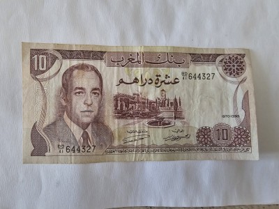 Maroc 10 Dirham 1970 foto