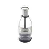 Tocator ceapa manual, din inox, usor de curatat, lame din inox, argintiu