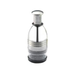 Tocator ceapa manual, din inox, usor de curatat, lame din inox, argintiu