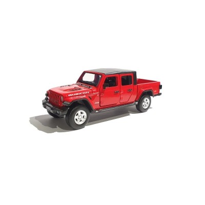 Jeep Gladiator pick-up rosu, macheta auto cu lumini, sunet, suspensie 1/32 Tayumo foto