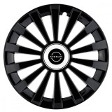Set 4 capace roti Meridian negru pentru gama auto Nissan Nou, R14